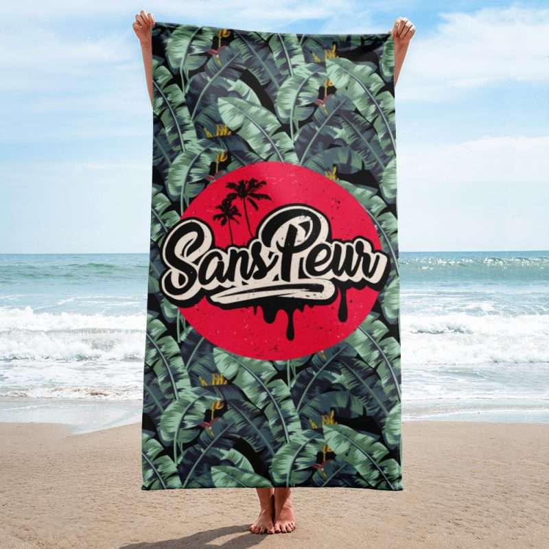 sublimated towel white 30x60 beach 6013a14db70cb