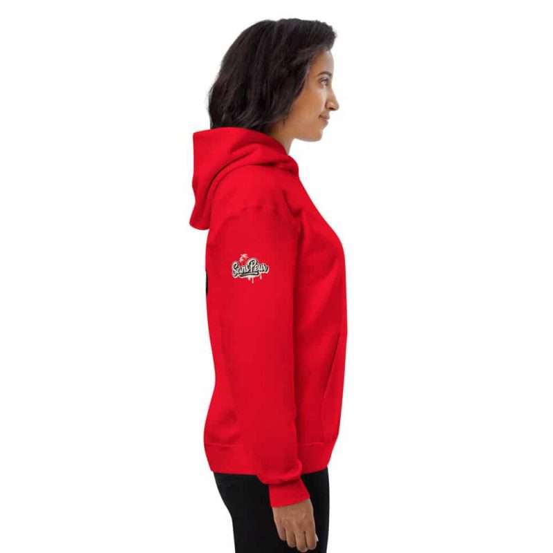 unisex fleece hoodie athletic red right 6061c67747281