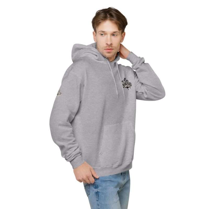 unisex fleece hoodie light steel right front 6061c31ac2794