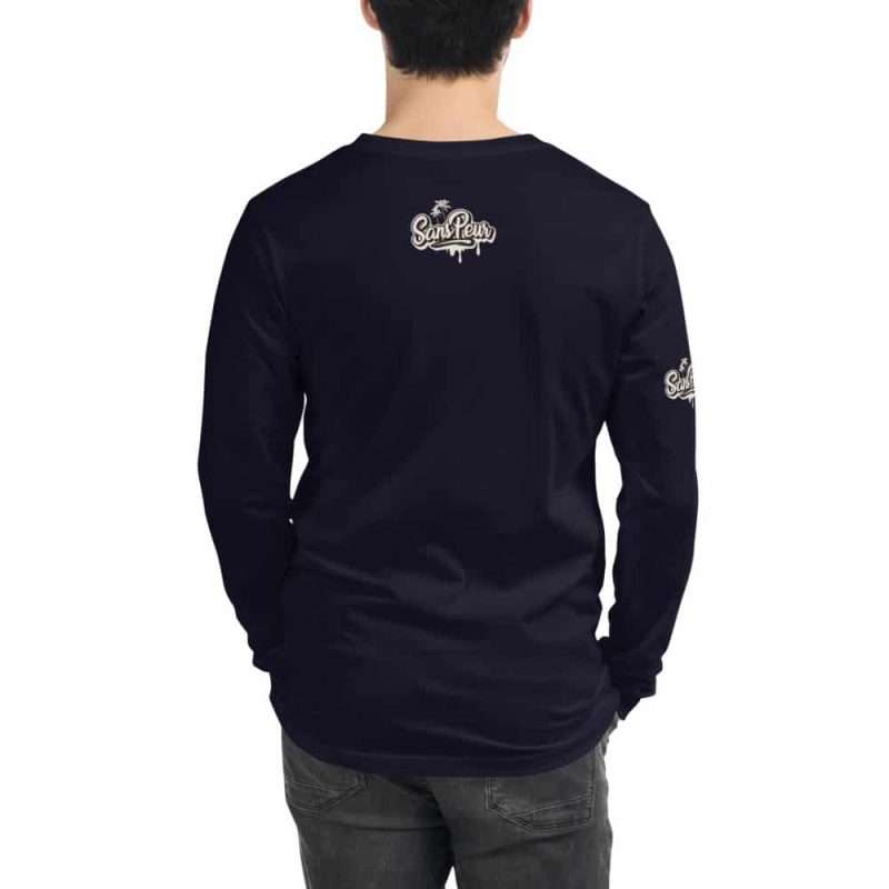 unisex long sleeve tee navy back 605ddbda4e384