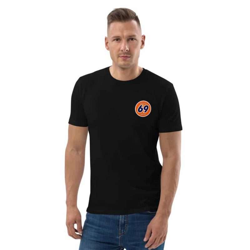 unisex organic cotton t shirt black front 605dbbf182917