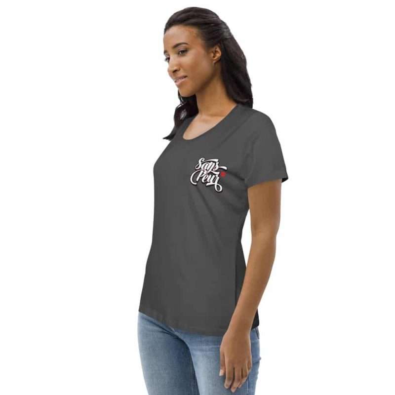 womens fitted eco tee anthracite left front 6051f99bcfc04