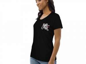 womens fitted eco tee black left front 6051f99bcf4d4