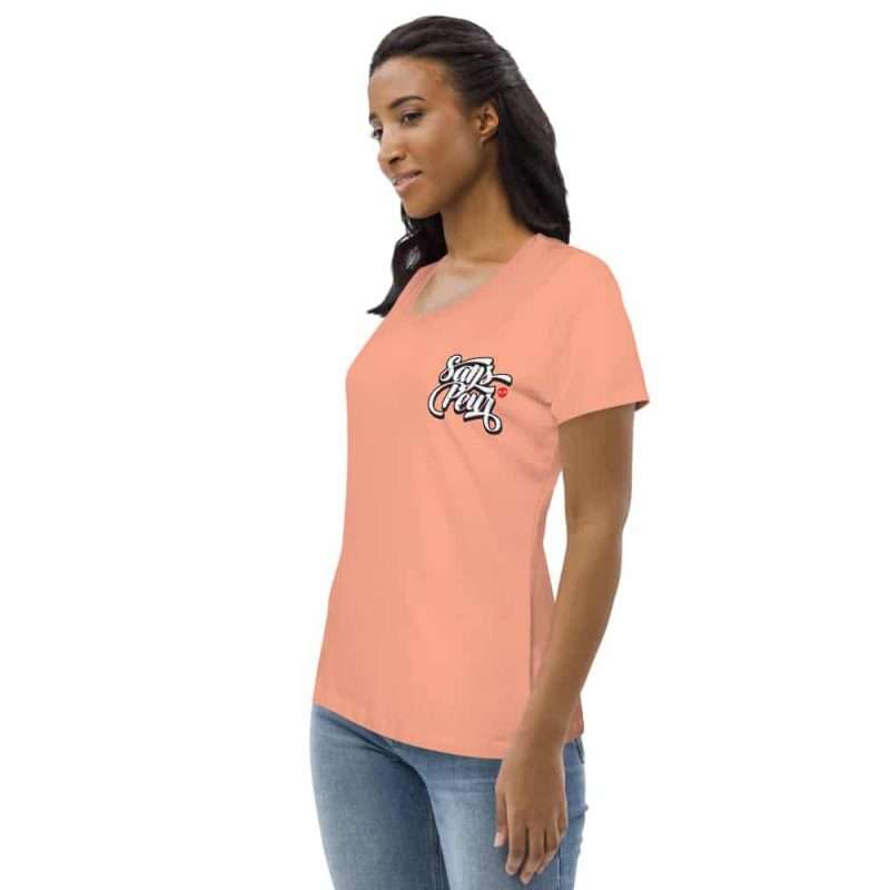 womens fitted eco tee rose clay left front 6051f99bd03ec