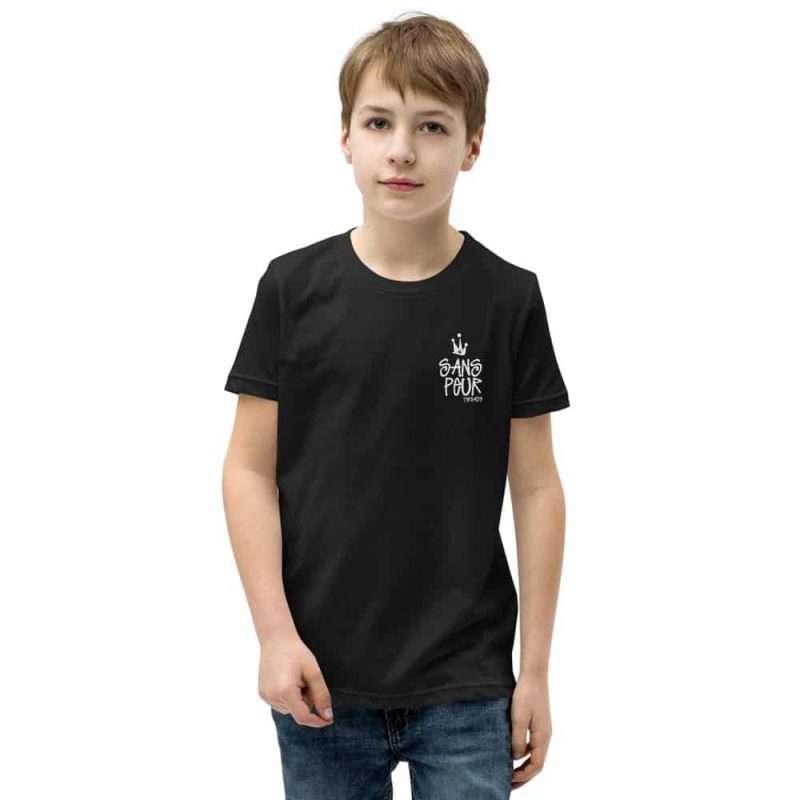 youth premium tee black front 6050a6f4d89fe