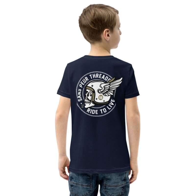 youth premium tee navy back 6050a29312a3f