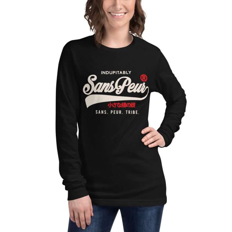 unisex long sleeve tee black front 618112a3ce766