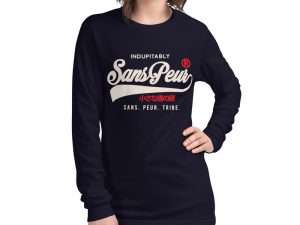 unisex long sleeve tee navy front 618112a3ce040