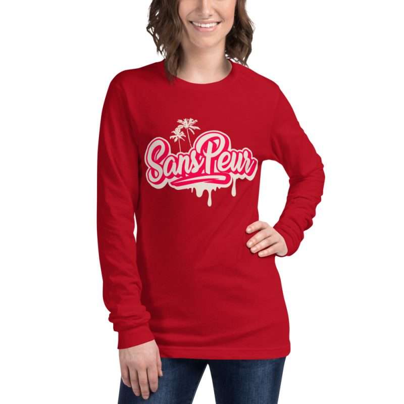 unisex long sleeve tee red front 61811a265d74f