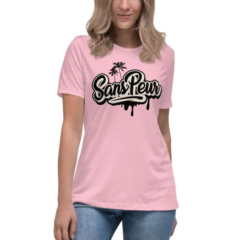 womens relaxed t shirt pink front 6187ab849bbda