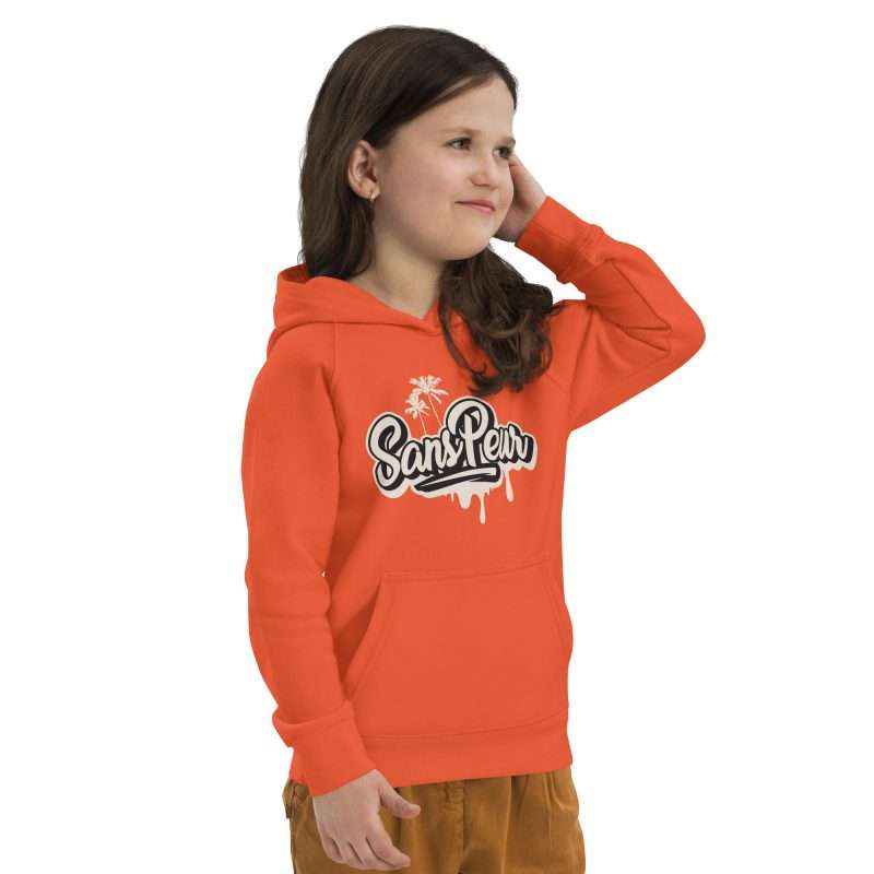 kids eco hoodie burnt orange right front 62a86229e32c9