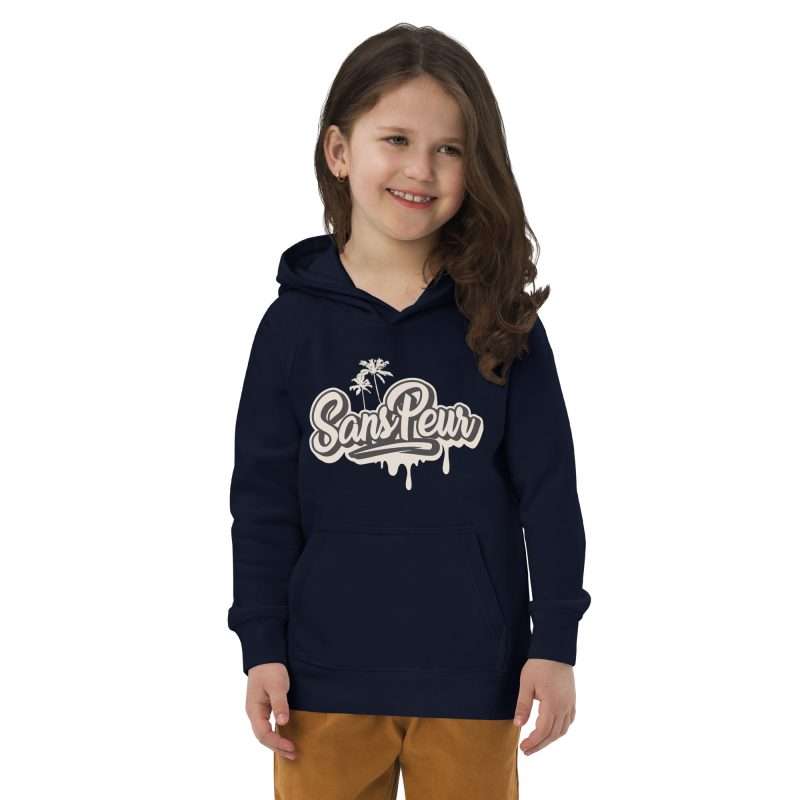 kids eco hoodie french navy front 62a86229e1ebb