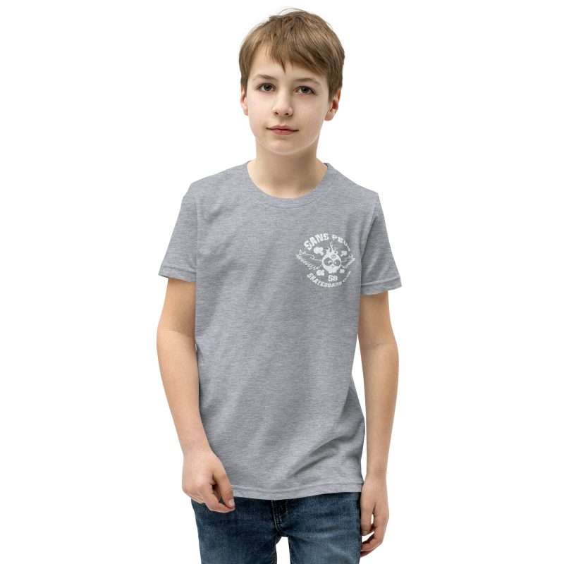 youth staple tee athletic heather front 62975eaf7b625