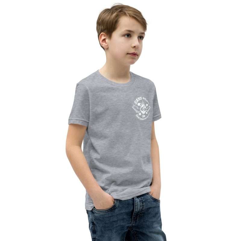 youth staple tee athletic heather right front 62975eaf7b963