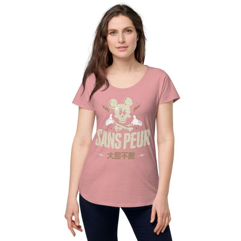 womens round neck tee rose front 2 62ceb73073b13