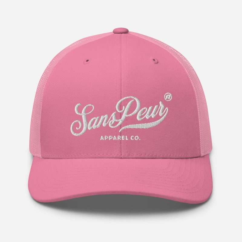 retro trucker hat pink front 63312388ac425