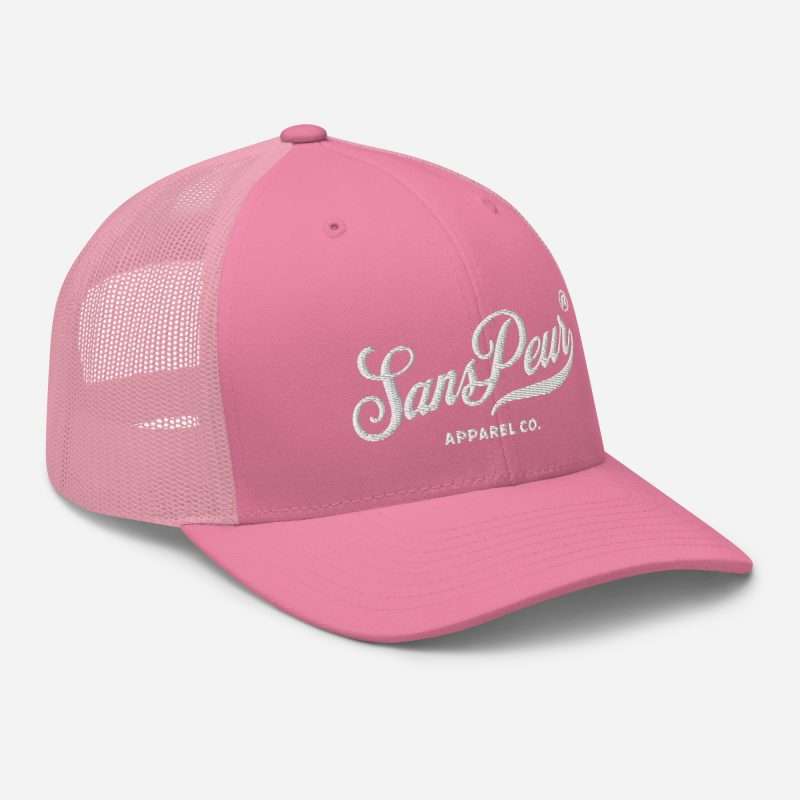 retro trucker hat pink right front 63312388ac50a