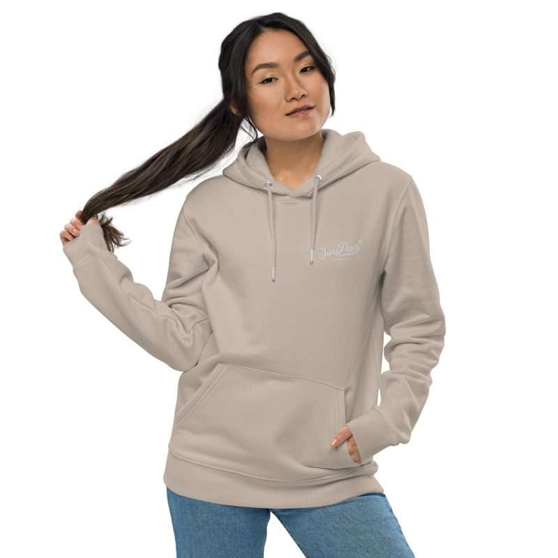 unisex essential eco hoodie desert dust front 6348ac78f038a