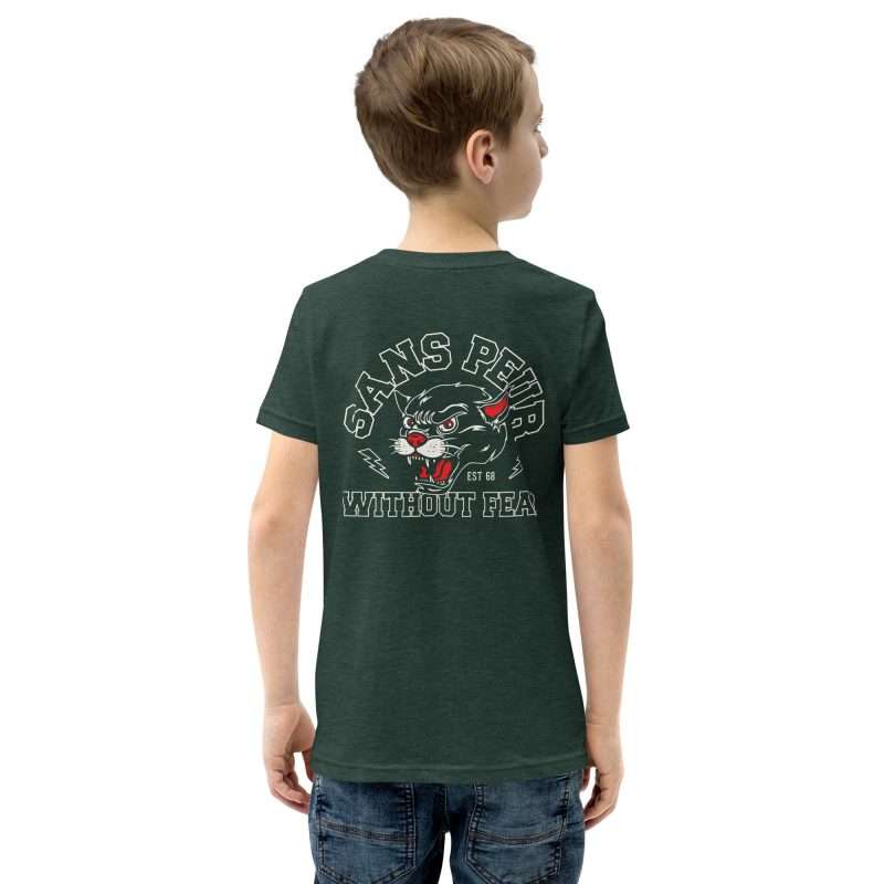 youth staple tee heather forest back 637f723b5503f