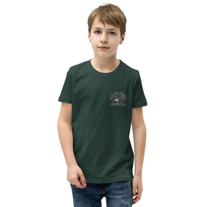 youth staple tee heather forest front 637f723b542fb