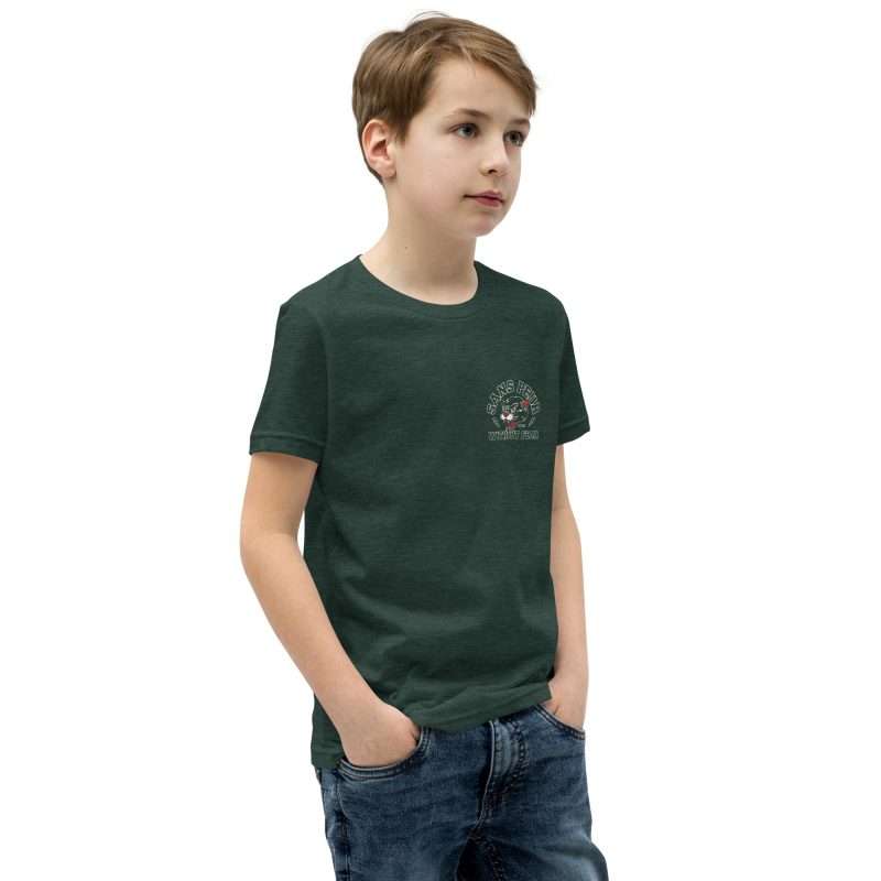 youth staple tee heather forest right front 637f723b5473c