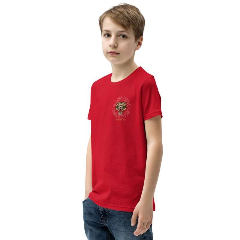 youth staple tee red left front 637f6e711dc18