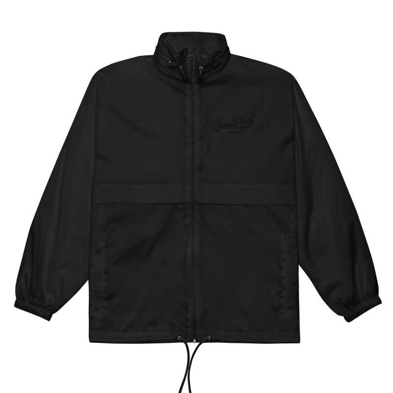 basic unisex windbreaker black front 641e8ae5ab313 1