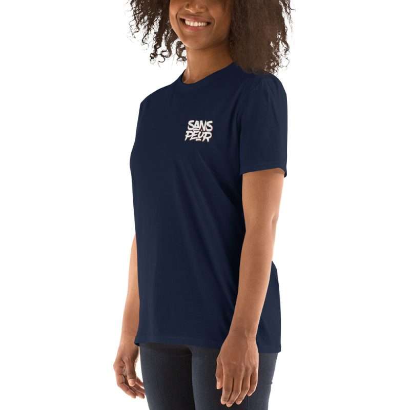 unisex basic softstyle t shirt navy left front 64edd7f67da08